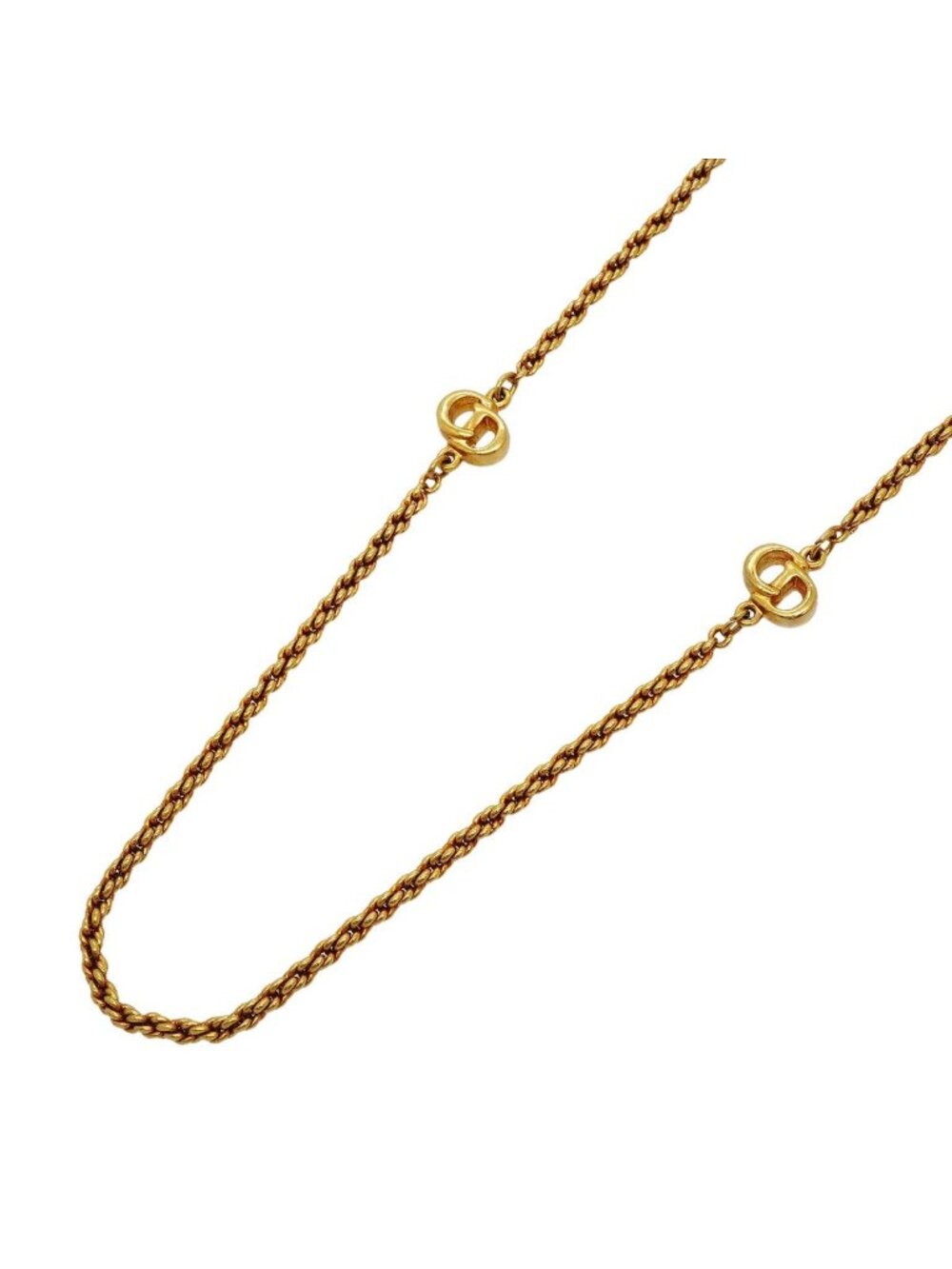 Dior Necklace CD Logo Gold Plated